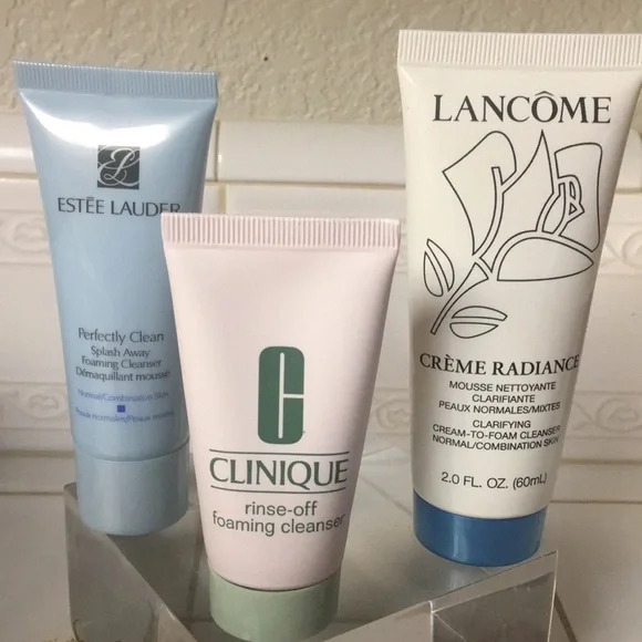 Set/3 Rinse-Off Facial Cleansers -(Unisex) - Picture 2 of 4